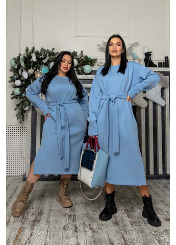 Голубое праздничный платье Ри Мари однотонное