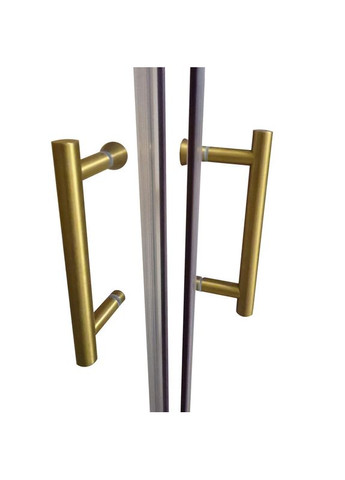 Душова кабіна без піддону SR SC03-90x90x200-TR-12 прозоре скло Easy Clean 6мм, матове золото (KR5358) KOER (330027324)