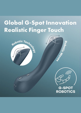 Стимулятор точки G G-Spot Wave 4, эффект ласки пальчиком, 12 режимов Satisfyer (369779727)