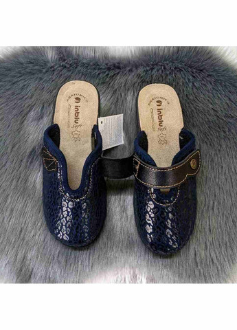 Синие тапочки домашние женские Inblu