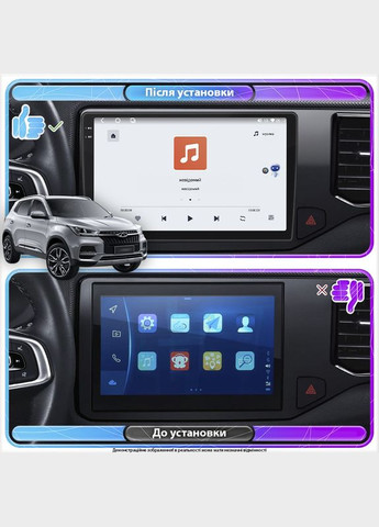Магнитола для Chery Tiggo 4/4x 5/5x II 2019-2020г 10" 4/64 QLED CarPlay 4G Wi-Fi GPS 360 Prime 5 шт. Lesko (339058975)