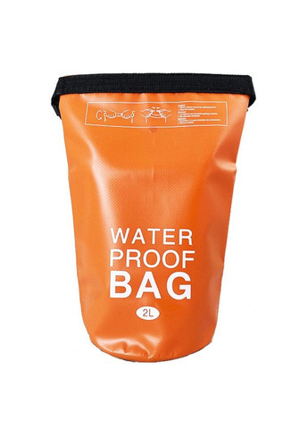Туристична водонепроникна сумка-мішок гермішок 2 л Помаранчева (YH711) No Brand (361286342)