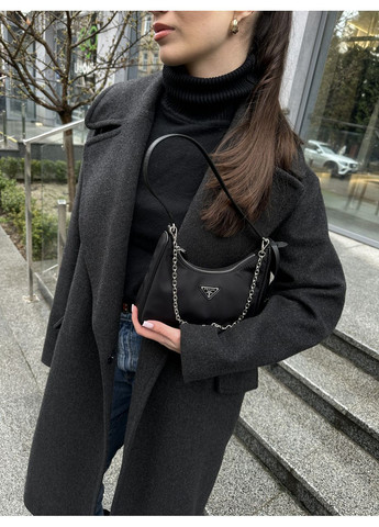 Сумка женская Re-Edition 2005 Re-Nylon and Saffiano Mini Black No Brand (362044757)