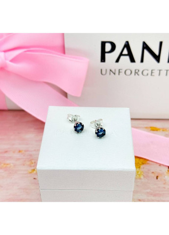 Срібні сережки кульчики Пандора "Корона" 298311NMB Kabluchka (355346055)