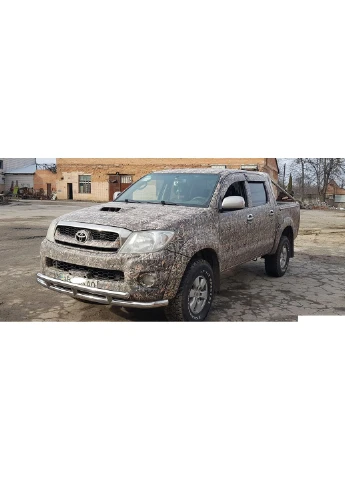 Защита переднего бампера (ус двойной) Toyota 2004-2015 ST LINE Hilux (398175046)