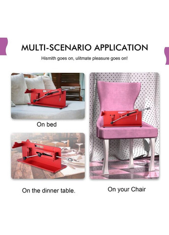 Смарт секс-машина Table Top 2.0 Pro APP Red, настольная версия Hismith (303906259)