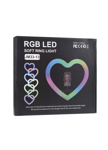 Лампа RGB JM33-13 33cm (Heart Style) Черный No Brand (371187958)