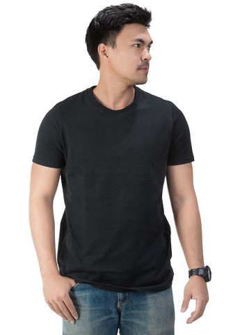 Черная набор футболок мужских базовых 2шт с коротким рукавом Malta