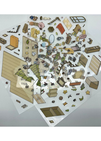 Двухуровневый большой румбокс – наклейки, антистресс, творчество "Идеальный дом" No Brand (328958133)