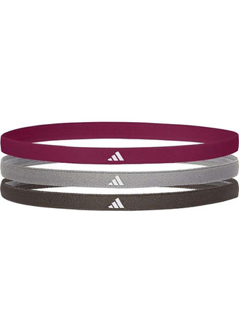 Пов'язки на голову Hairbands 3pk Чорний, Сірий, Бордовий adidas (367599930)