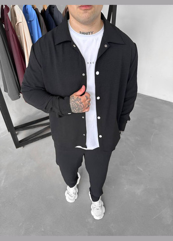 Графітовий літній костюм: штани та сорочка з легкого дихаючого матеріалу з сорочкою, брючний Україна