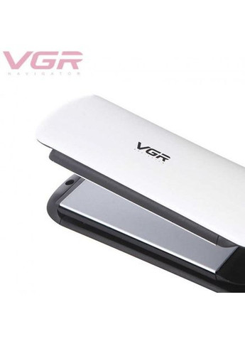 Професійна праска шипці випрямляч для волосся з керамічним покриттям і регулятором температури V-511 Pro Білий VGR (306716785)