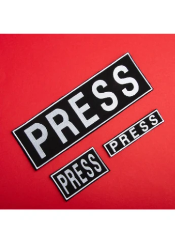 Набор шевронов 3 шт на липучке для журналистов Пресса Press вышитый патч нашивка для работников медиа и СМИ IDEIA (386252423)