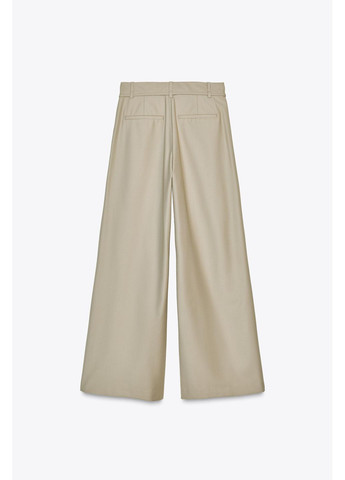 Широкі штани із защіпами та тонким ременем Zara (352767226)