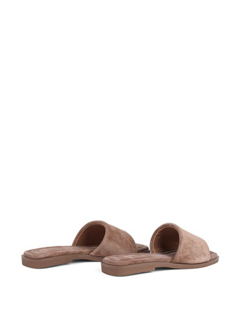 Бежевые женские шлепанцы y385-27-1 бежевый велюр MIRATON