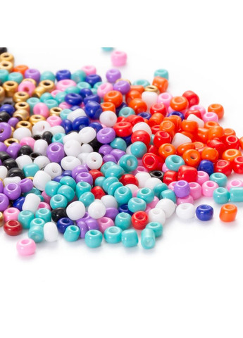 Набор бисера 24 цвета 2 мм + ножницы + леска + фурнитура бисероплетение бисер 2 мм No Brand (324833848)