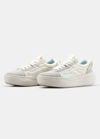 Кроссовки женские Vans Old Skool Overt Plus CC white | Ванс Олд Скул белые No Brand белые демисезоны (315683636)
