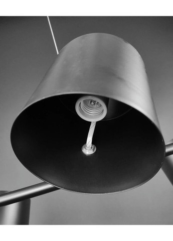 Люстра підвісна на 5 лампочок 27690 Чорний 25-150х40х101 см. Sunnysky (335975229)