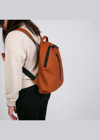 Компактний жіночий рюкзак в екошкірі, теракотовий колір ToBeYou like (293247125)