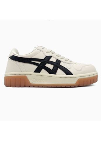 Черные демисезонные кроссовки мужские asics court mz beige / black асикс No Brand