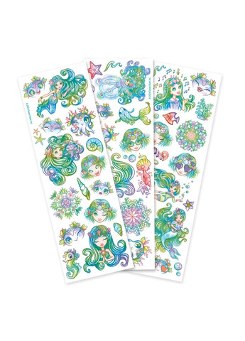 Набір тимчасових татуювань "Зіркові малюнки" Марінія" 11458-4 боді-арт Nebulous Stars (346268423)