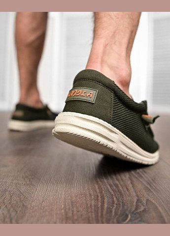 Зеленые мужские лоферы кордура зеленые No Brand