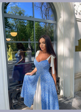 Синя жіноча сукня софт No Brand