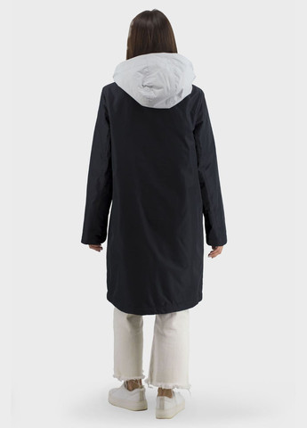 Жіночий двокольоровий спортивний бомбер-плащ з капюшоном Snow Owl (, ), 47542 на блискавці демісезон (331785570)