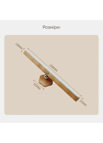 Светильник ночник FN-7 4W 4000К 5V USB с аккумулятором и датчиком движения Inspire (303835243)