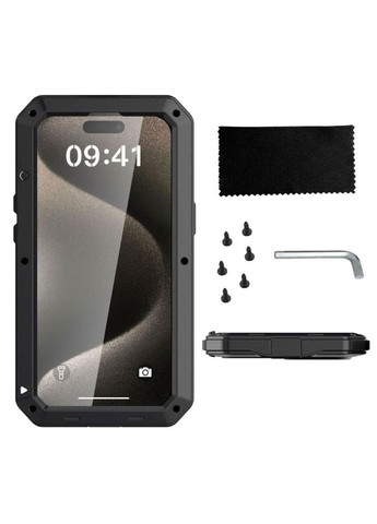 Противоударный чехол Doom Armor для смартфона Apple iPhone 17 Pro Max - Black Primo (368783952)