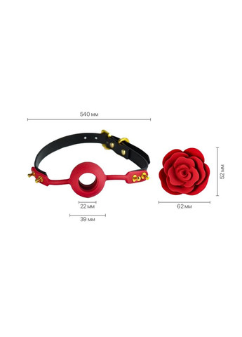 Розкішний кляп у вигляді троянди Rose Ball Gag, подвійне використання - CherryLove Zalo (283251478)