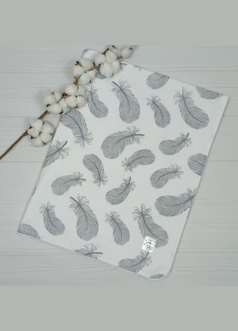 Набір для малюка: з 3 непромокальних пелюшок a.l.babybox Пір'ячка 50х80 Сірий No Brand (308389191)