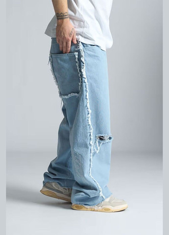 Чоловічі джинси баггі Empyreal Sky Blue OGONPUSHKA (327369295)