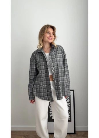 Жіноча сорочка в клітинку No Brand (380673209)