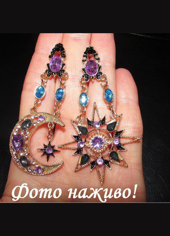 Роскошные различные серьги длинные луна и солнце, 2471 Fashion Jewelry (336550650)
