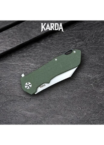 Ніж складаний Karda J323 Green No Brand (376892317)