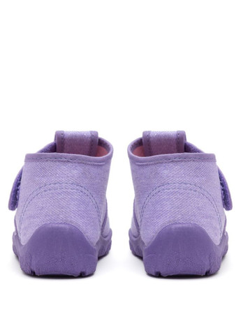 Фиолетовые тапочки детские kitty фиолетовые на липучке Oldcom