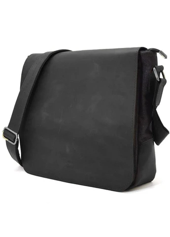 Сумка через плечо TARWA из парусины и кожи чёрная A4 No Brand (400874313)