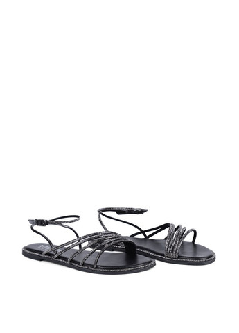 Черные женские сандалии b533-b10 черный искусство. кожа Attizzare