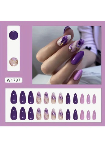 Накладні нігті, набір 24 шт No Brand (372114423)