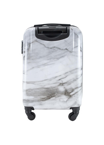 Валіза мала для ручної поклажі 20" (S) Polycarbonate/ABS-Plastic White Marble (T5731-1) Semi Line (338182370)