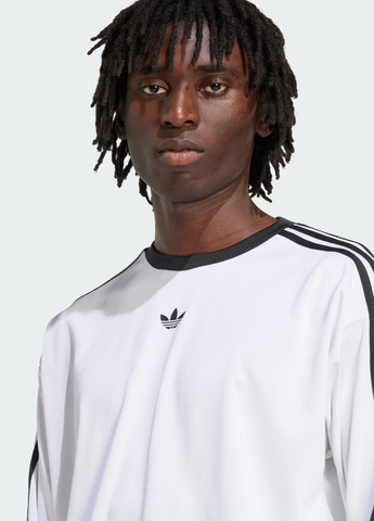 Біла джерсі adicolor jacquard long-sleeve adidas