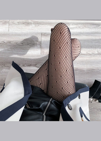 Колготки в мелкую сетку с точками One Size No Brand (333968613)