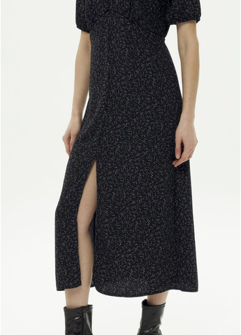 Комбинированное платье 1600282511al черный Alvo