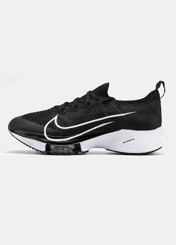 Черные демисезонные мужские и женские кроссовки nike zoom tempo black white | найк зум темпо черные белые No Brand