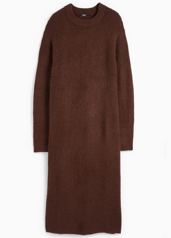 Темно-коричнева сукня C&A однотонна