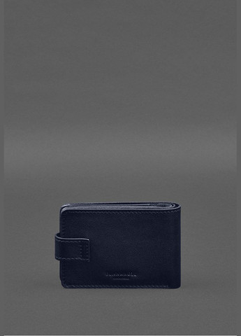 Шкіряна обкладинка- портмоне для посвідчення учасника бойових дій (УБД) Синя (A-028259) BlankNote (328961597)