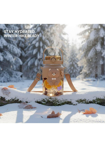 Креативна дитяча пляшка "Ведмедик". Коричнева No Brand (296101759)