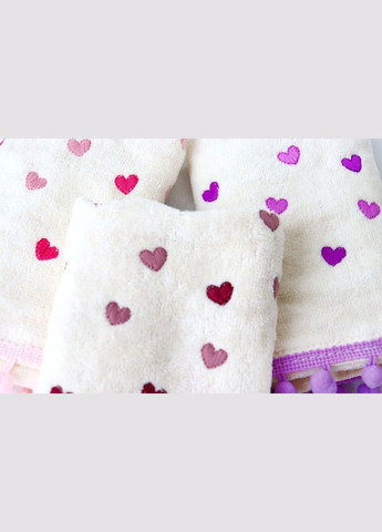 Набір серветок LOVE 6 шт*30*50 370 г/м2 IzziHome молочний