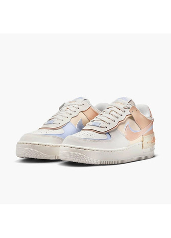 Кроссовки женские Air Force 1 Shadow White/Peach Nike белые (364836461)